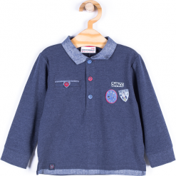 Koszulka. Niebieskie t-shirty chłopięce z długim rękawem CATRONAUTA, z bawełny. Za 19,90 zł.