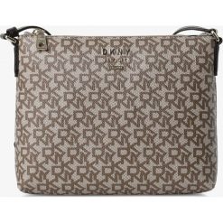DKNY - Damska torebka na ramię z dodatkiem skóry, czarny. Czarne torebki klasyczne damskie DKNY, ze skóry, eleganckie. Za 899,95 zł.