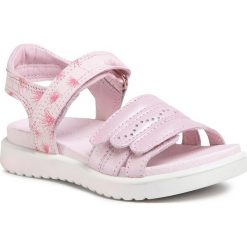 Sandały ECCO - Flora 70019251933 Blossom Rose/ Blossom Rose/Bubblegum. Różowe sandały dziewczęce ecco, ze skóry, bez zapięcia. W wyprzedaży za 239,00 zł.