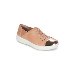 Buty FitFlop F-SPORTY MIRROR-TOE SNEAKERS. Brązowe buty sportowe damskie marki FitFlop, bez wzorów, bez zapięcia. Za 495,20 zł.