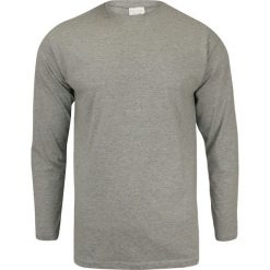 Popielaty T-Shirt Męski, Klasyczny, Bez Nadruku, 100% BAWEŁNA - Basic Store TSBSTR0005POPIELlong. Szare koszulki męskie Basic Store, m, z nadrukiem, z bawełny, klasyczne, z klasycznym kołnierzykiem, z długim rękawem, długie. Za 29,90 zł.