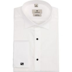 Koszula wincass 2737 na spinki slim fit biały. Białe koszule męskie Recman, m, bez wzorów, bez kołnierzyka, bez rękawów. Za 179,00 zł.