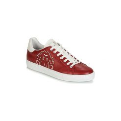 Buty Roberto Cavalli 6621. Czerwone trampki męskie Roberto Cavalli, bez wzorów, bez zapięcia. Za 1249,00 zł.