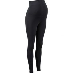Legginsy ciążowe bonprix czarny. Czarne legginsy ciążowe bonprix, z bawełny. Za 44,99 zł.
