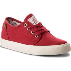 Tenisówki PEPE JEANS - Traveler Washed PBS30354 Crispy Red 241. Czerwone trampki dziewczęce Pepe Jeans, bez wzorów, z jeansu, na sznurówki. W wyprzedaży za 149,00 zł.