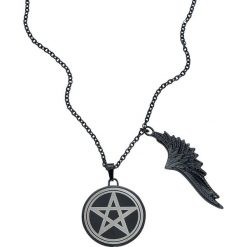 Wildcat Black Pentagram with Wing Naszyjnik czarny. Czarne naszyjniki damskie Wildcat. Za 54,90 zł.