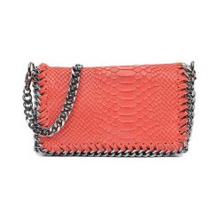 Torebki klasyczne damskie: Skórzana torebka w kolorze czerwonym – (S)22 x (W)15 x (G)6 cm