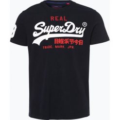Superdry - T-shirt męski, niebieski. Niebieskie t-shirty męskie Superdry, m, z nadrukiem, bez kołnierzyka. Za 149,95 zł.