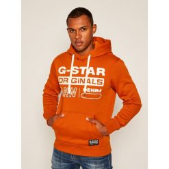 Bluza G-Star Raw Originals Hooded D18601-A971-B727. Pomarańczowe bluzy męskie G-Star RAW, m, bez wzorów, retro, bez kołnierzyka, bez rękawów, bez kaptura. Za 419,00 zł.