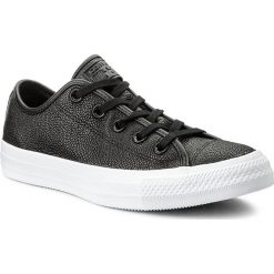 Tenisówki CONVERSE - Ctas Ox 157667C Black/Black/White. Czarne półbuty damskie marki Converse, bez wzorów, ze skóry, bez zapięcia. W wyprzedaży za 279,00 zł.