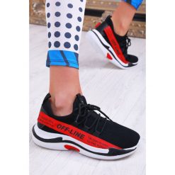 Damskie buty sportowe REGONA BLACK. Czerwone buty sportowe damskie IVET, bez wzorów, sportowe, do biegania. W wyprzedaży za 119,00 zł.