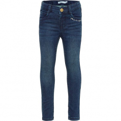 Dżinsy "Polly" - Skinny fit - w kolorze niebieskim. Niebieskie jeansy dziewczęce Name it Kids, z materiału. W wyprzedaży za 62,95 zł.