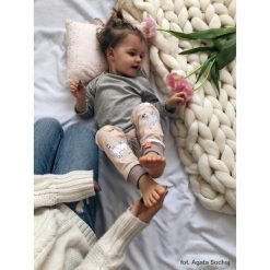 Legginsy dziewczęce: Legginsy ze ściągaczem Pink Cats