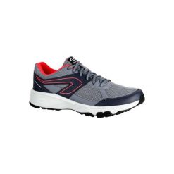 Buty do biegania RUN CUSHION GRIP damskie. Szare buty sportowe damskie marki KALENJI, z poliesteru, do biegania. W wyprzedaży za 69,99 zł.