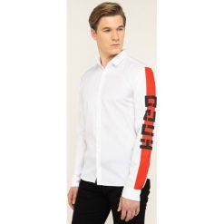 Koszula Hugo Ero3-W 50421143. Białe koszule męskie HUGO, m, bez wzorów, z bawełny, casualowe, bez kołnierzyka, bez rękawów. Za 425,00 zł.