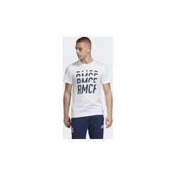 T-shirty z krótkim rękawem adidas Real Madrid DNA Graphic Tee. Białe t-shirty męskie Adidas, s, bez wzorów, bez kołnierzyka, krótkie. Za 129,00 zł.