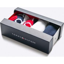Tommy Hilfiger - Skarpetki (4-pack). Szare skarpetki damskie TOMMY HILFIGER, z bawełny. W wyprzedaży za 49,90 zł.