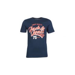 T-shirty z krótkim rękawem Jack Jones JJELOGO. Niebieskie t-shirty męskie Jack & Jones, s, bez wzorów, bez kołnierzyka, krótkie. Za 59,00 zł.