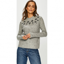 Review - Sweter. Szare swetry klasyczne damskie marki Review, s, z elastanu. W wyprzedaży za 139,90 zł.