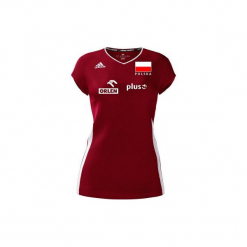 Koszulka reprezentacji Polski w siatkówkę czerwona Damska. Czerwone t-shirty damskie marki Adidas, l. W wyprzedaży za 103,00 zł.