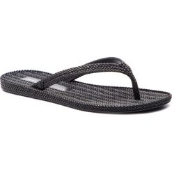 Japonki MELISSA - Braided Summer II + Sa 32520 Black 01003. Czarne klapki damskie Melissa, bez wzorów, z tworzywa sztucznego, bez obcasa. W wyprzedaży za 159,00 zł.