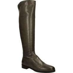 KOZAKI BRUNO PREMI F0364X. Szare kozaki damskie marki Bruno Premi, bez obcasa, bez zapięcia. Za 259,99 zł.