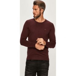 Tom Tailor Denim - Sweter. Niebieskie swetry męskie TOM TAILOR DENIM, xl, bez wzorów, z bawełny, z okrągłym kołnierzem, bez kaptura. W wyprzedaży za 99,90 zł.
