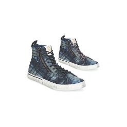 Buty Diesel D-VELOWS MID LACE. Niebieskie trampki męskie Diesel, bez wzorów, bez zapięcia. Za 699,00 zł.