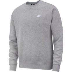 BLUZA NSW CLUB CREWNECK. Szare bluzy męskie Nike, m, bez wzorów, klasyczne, z klasycznym kołnierzykiem, bez rękawów, bez kaptura. Za 159,99 zł.