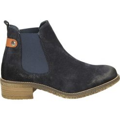 Botki - BLACK9852 UNI. Czarne botki damskie skórzane Venezia. Za 199,00 zł.