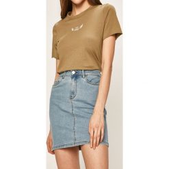 Vero Moda - Spódnica. Niebieskie spódniczki damskie Vero Moda, na co dzień, s, bez wzorów, z elastanu, casualowe, mini, proste. W wyprzedaży za 59,90 zł.