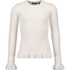 Blue Seven - Sweter dziecięcy 140-176 cm. Białe swetry dziewczęce z bawełny, z okrągłym kołnierzem, krótkie. W wyprzedaży za 69,90 zł.