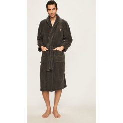 Polo Ralph Lauren - Szlafrok. Szare szlafroki męskie Polo Ralph Lauren, s, bez wzorów, z bawełny, bez rękawów, bez kaptura. W wyprzedaży za 449,90 zł.