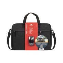 RivaCase torba 8038 15,6", czarna (8038-BNDL). Czarne torby na laptopa RivaCase, w paski, z tkaniny. Za 179,00 zł.