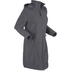 Płaszcz funkcyjny softshell bonprix antracytowy. Szare płaszcze damskie bonprix, s, z materiału, sportowe. Za 199,99 zł.