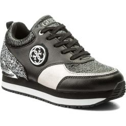 Sneakersy GUESS - Rimma FLRMM1 ELE12 BLACK. Czarne sneakersy damskie Guess, z materiału. W wyprzedaży za 329,00 zł.