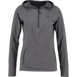 Topy sportowe damskie: ASICS LONG SLEEVE HOODIE Koszulka sportowa dark grey heather