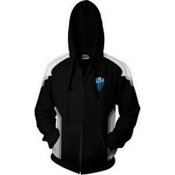 Bluzy męskie: H2K Bluza męska Player Hoodie czarna r. XXXL