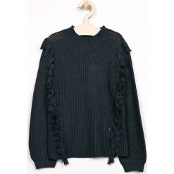 Name it - Sweter dziecięcy 122-158 cm. Niebieskie swetry dziewczęce z bawełny, krótkie. W wyprzedaży za 49,90 zł.