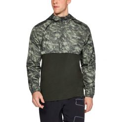 Kurtki sportowe męskie: Under Armour Kurtka męska WIND ANORAK zielona r. L (1311107-357)