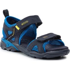 Sandały ECCO - Biom Raft 70062251078 Night Sky/Bermuda Blue/Night Sky. Niebieskie sandały chłopięce ecco, ze skóry, bez zapięcia. W wyprzedaży za 229,00 zł.