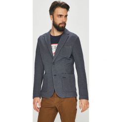 Guess Jeans - Marynarka. Niebieskie garnitury męskie Guess Jeans, xxl, z aplikacjami, z bawełny, klasyczne. W wyprzedaży za 359,90 zł.