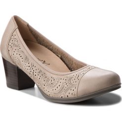 Półbuty CAPRICE - 9-22504-20 Taupe Nappa 342. Szare półbuty damskie marki Caprice, bez wzorów, ze skóry ekologicznej, bez obcasa, na obcasie, bez zapięcia. W wyprzedaży za 189,00 zł.