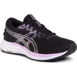 Buty ASICS - Gel-Excite 7 Twist 1012A564 Black/Lilac Tech 001. Czarne buty sportowe damskie Asics, bez wzorów, z materiału, sportowe, do biegania. Za 339,00 zł.