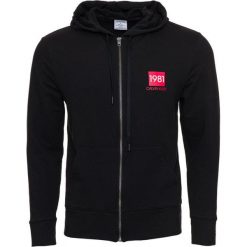 Calvin Klein buza męska FULL ZIP HOODIE L czarny. Czarne bluzy męskie Calvin Klein, m, bez wzorów, z kapturem, bez rękawów. Za 329,00 zł.