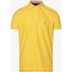 Tommy Hilfiger - Męska koszulka polo, żółty. Żółte koszulki męskie TOMMY HILFIGER, m, z haftami, z bawełny, polo, bez rękawów. Za 299,95 zł.