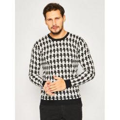 Sweter Karl Lagerfeld Knit Crewneck 655036 501304. Czarne swetry męskie KARL LAGERFELD, xl, bez wzorów, klasyczne, z klasycznym kołnierzykiem, bez kaptura. W wyprzedaży za 399,00 zł.