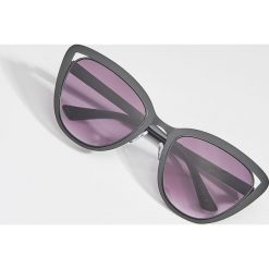 Okulary przeciwsłoneczne cat eye - Czarny. Czarne okulary przeciwsłoneczne damskie marki Mohito. Za 49,99 zł.