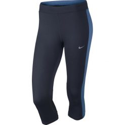 Legginsy sportowe damskie: Nike Legginsy Nike DF Essential Capri granatowe r. S (645603 452)