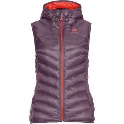 Kamizelka puchowa "Air Cocoon" w kolorze fioletowym. Fioletowe kamizelki damskie Odlo Women, m, z nadrukiem, z puchu, bez kaptura. W wyprzedaży za 389,95 zł.